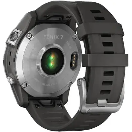Смарт-годинник Garmin Fenix 7 Silver with Graphite Band (010-02540-00/01) - фото 8