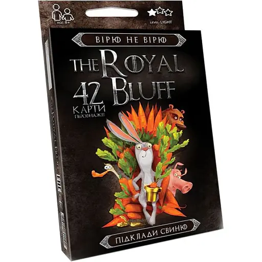 Карткова гра The Royal Bluff Вірю не вірю Danko Toys RBL-01 укр RBL-01-01U - фото 1