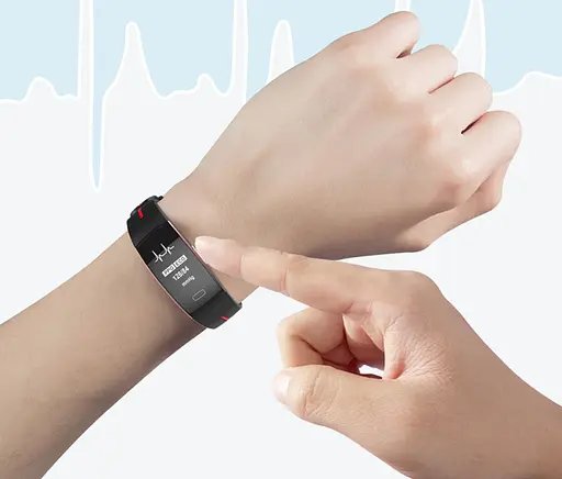 Умный фитнес-браслет Lemfo P3 Plus с ЭКГ и тонометром (Красный) - фото 6