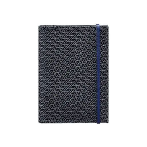 Кожаная обложка для паспорта 2.0 Карбон синий - фото 8