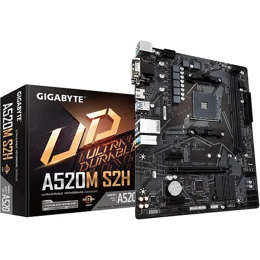 Материнская плата Gigabyte A520M S2H Socket AM4 - фото 2