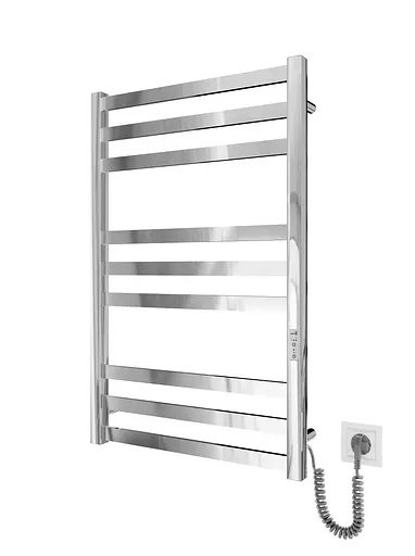 Електрична рушникосушка Mario Чикаго-І 800x500/80 TR K 2.2.2101.03.P, Хром, універсальне (коннектор), Електронний - фото 1