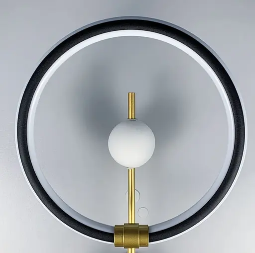 Стильний та сучасний настінний світильник Арт. BD 118 BK+GD Line F - фото 4