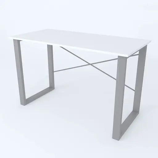 Письменный стол Ferrum-decor Драйв 750x1400x700 Серый металл ДСП Белое 16 мм (FRD-103199)