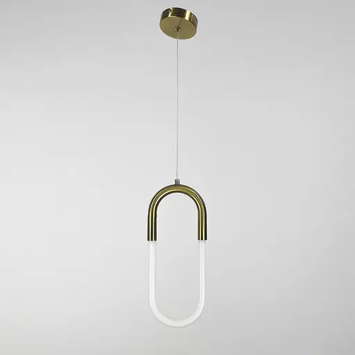 Підвіс зі світлодіодним овалом у латунному корпусі | Арт. A 074/1 AB | Line F - фото 4