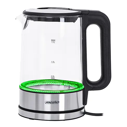 Стеклянный чайник 1.7л с регулятором температуры Mesko MS 1301b - фото 5