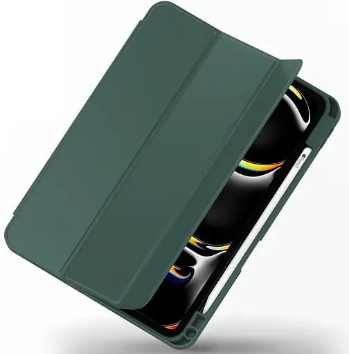 Чохол-книжка DK для Apple iPad Pro 13" M4 2024 Еко-шкіра силікон Smart Case Слот під Стілус green - фото 2