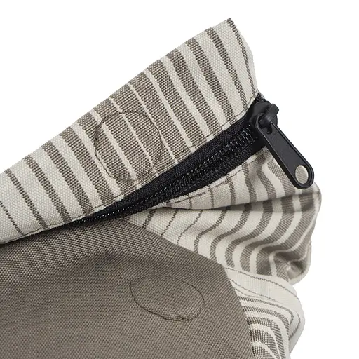 Рюкзак OOLOO Валабі 28х11х39 см 12л, смугастий сіро-бежевий 1503 - фото 6