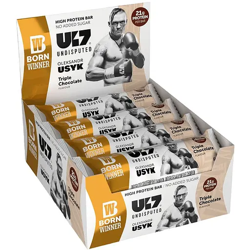 Протеїновий батончик Born Winner U17 зі смаком потрійного шоколаду 12 шт. по 60 г - фото 1