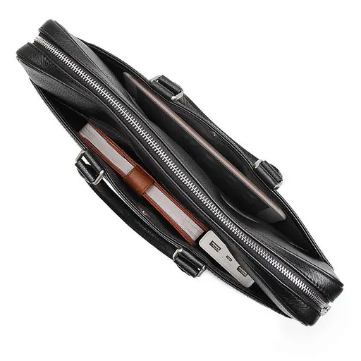 Ділова сумка для ноутбука John McDee кожана 38х28.5х6.5 см sum0028192 - фото 9