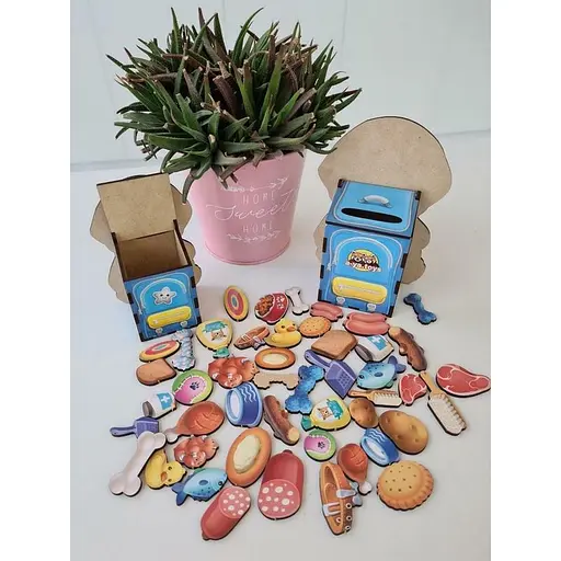 Настільна розвиваюча гра "Нагодуй песиків" Ubumblebees (ПСФ113) PSF113 пазл-сортер - фото 7