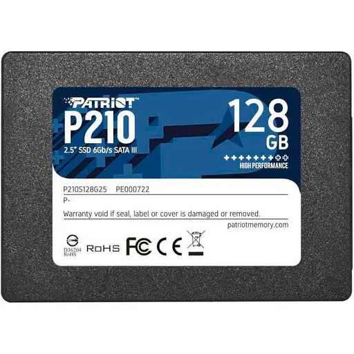 Накопитель SSD Patriot Sata 2.5" 128Gb P210 120 (P210S128G25) - фото 1