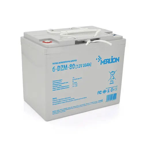 Акумулятор Merlion 6-DZM-80, 12V 80Ah