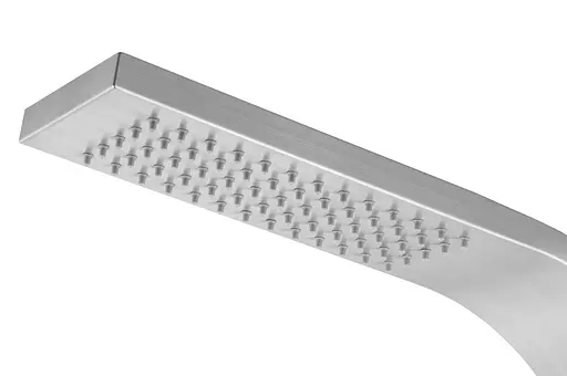 Душова панель Corsan Snake inox LED з термостатом S002TSLLED, Нержавіюча сталь - фото 4