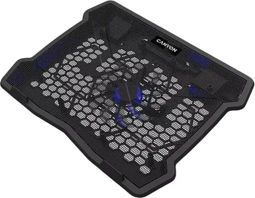 Підставка для ноутбука Canyon 15.6" NS02 1Fan 2USB LED Black (CNE-HNS02) - фото 2