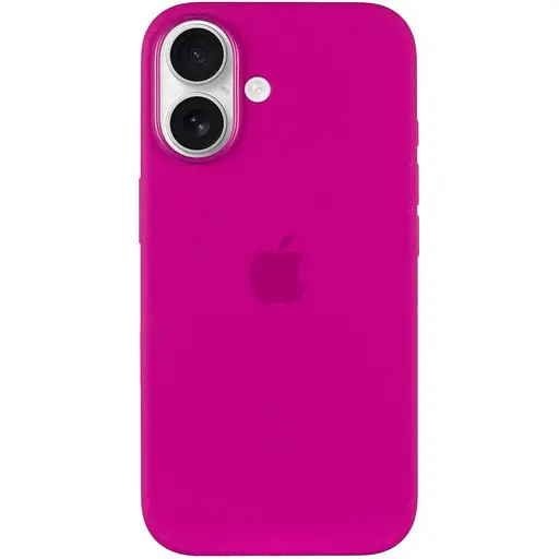 Чехол Epik Silicone case AAA with Magsafe and Animation button для Apple iPhone 16 Plus 6.7 Fuchsia - фото 3