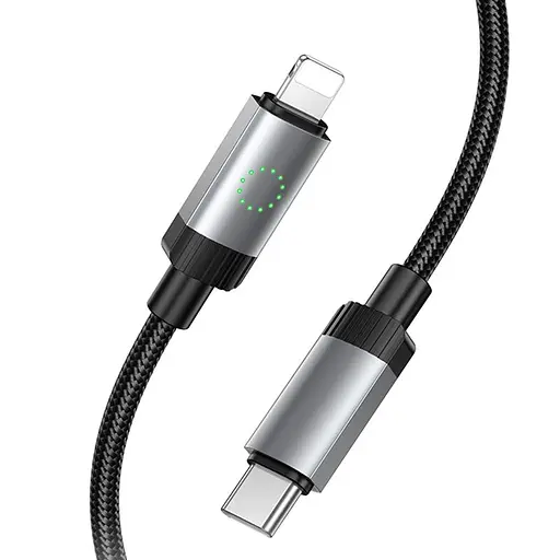 Дата кабель Hoco X117 Star Type-C to Lightning 27W (1m) Black - фото 3