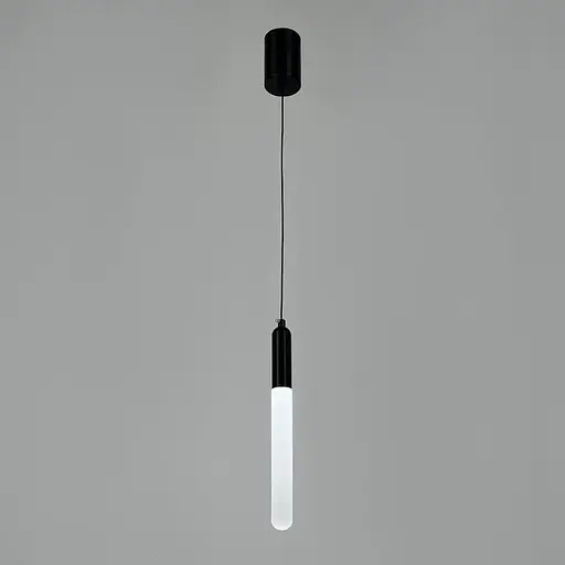 Світильник із підвісною матовою паличкою у чорному корпусі 30х3 см | Арт. A271-30*300 BK | Line F - фото 2