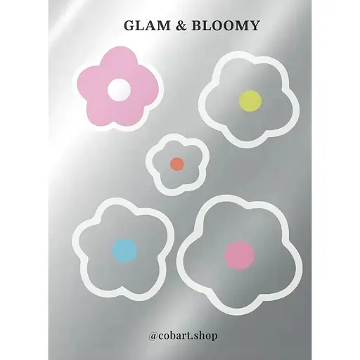 Стикерпак Cobart 3Д "Glam & Bloomy"
