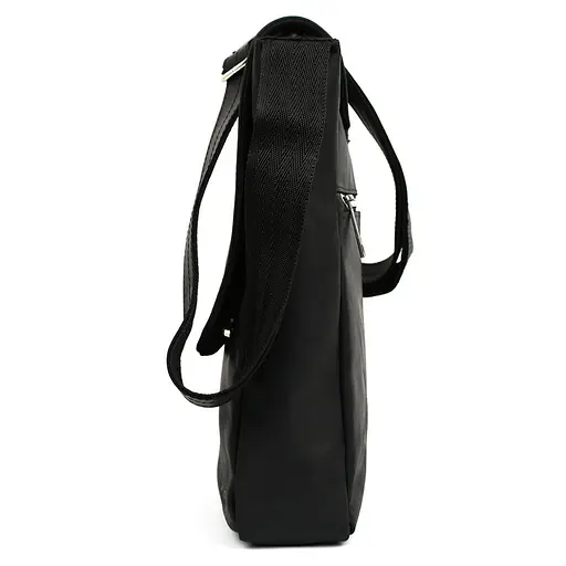 Чоловіча сумка шкіряна А4 через чорне плече TARWA 33х26х8 см sum0028178 - фото 4