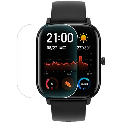 Защитная плёнка Amazfeel для смарт-часов Amazfit GTS/GTS2, комплект 2 шт.