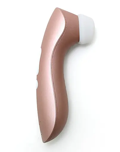 Вакуумний кліторальний стимулятор з вібрацією Satisfyer Pro 2+ золотий - фото 2
