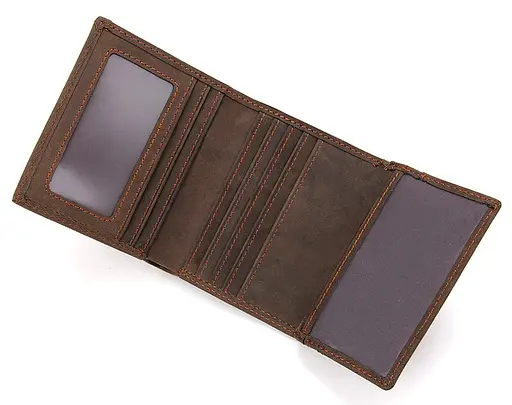 Мужской кожаный кошелек Vintage 10.5х9 см acs0015353 - фото 7