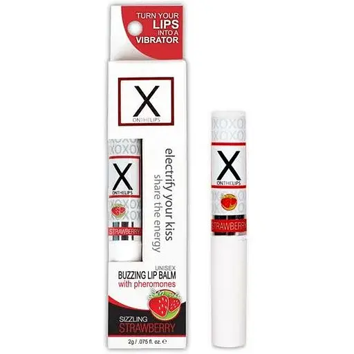 Стимулювальний бальзам для губ унісекс Sensuva - X on The Lips Strawberry