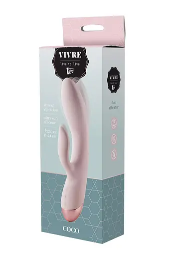 Вібратор-кролик Dreamtoys Vivre Coco 22.9 см рожевий - фото 2