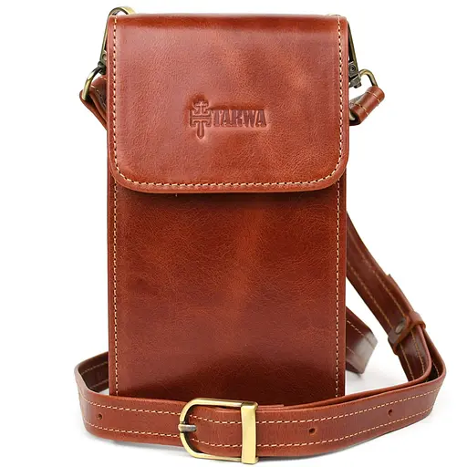 Шкіряна сумка-чохол для телефону Tarwa 18.5х10.5х3.5 см sum0028480 - фото 5