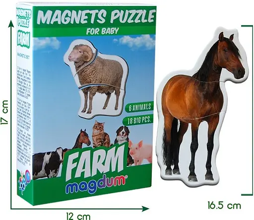 Магнитные пазлы Magdum "Ферма" ML4031-19 EN - фото 3