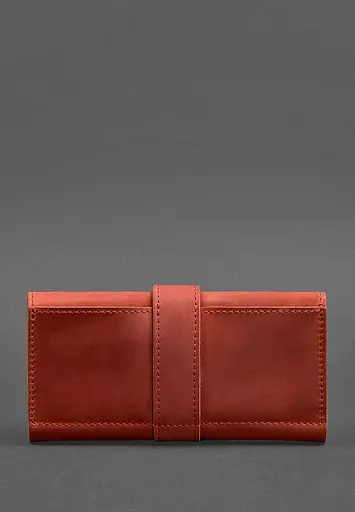 Кожаное женское портмоне 3.0 коралловое - фото 5