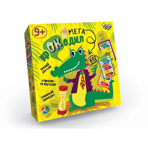 Настільна гра Danko Toys Мега Крокодил (укр.) (CROC-03-01U) - фото 1