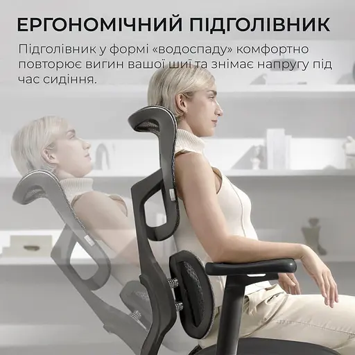 Ігрове крісло Sihoo DORO S100 Mesh Black (S100-M301) - фото 9