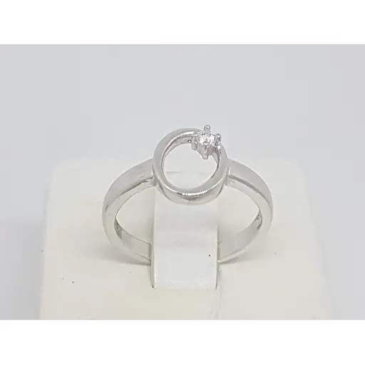 Срібне кільце Срібний рай з фіанітом. 1111 094185 18 - фото 3