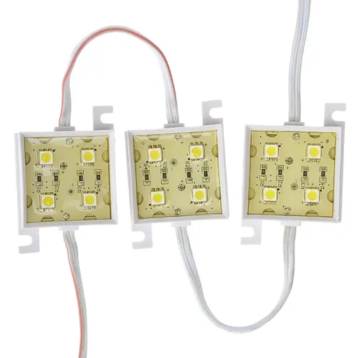 Світлодіодний модуль Brille 12V 0.96W SMD 5050 CW IP20 (BY-012/4) 183812 - фото 2