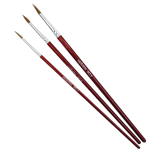 Набор художественных кистей Bambi RA-7686(DSCN5030) в наборе 3 штуки - фото 1