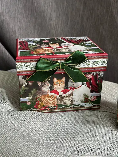 Чашка новорічна BonaDi R33357 Різдвяні коти фарфор у подарунковій коробці 420мл - фото 7