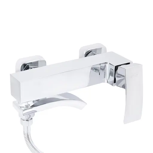 Змішувач для ванни Qtap Swan Cascada з поворотним виливом (з душовим гарнітуром) QTSWA260CRM45565 Chrome - фото 4