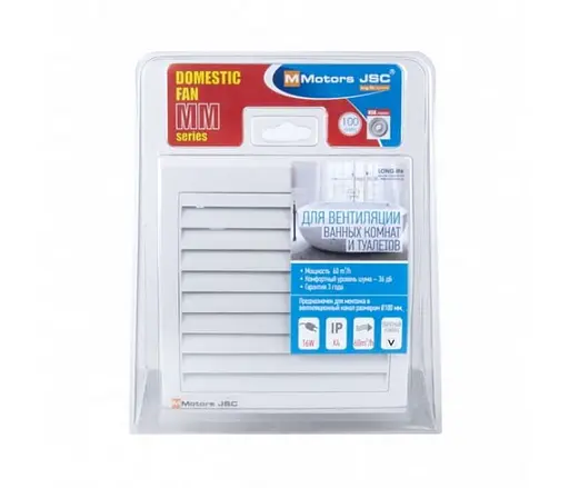 Витяжний ультратоникий вентилятор MMotors MM 100, 90 м3/г зі зворотним клапаном - фото 3