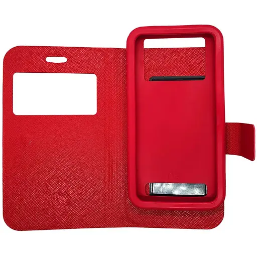 Чохол-книжка універсальний Motomo 4.5" червоне синє обкладинка кейс