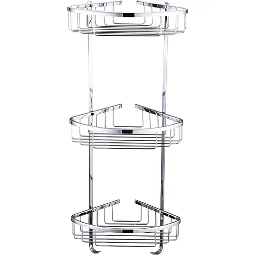 Полка двойная угловая Topaz 4134, Хром - фото 1