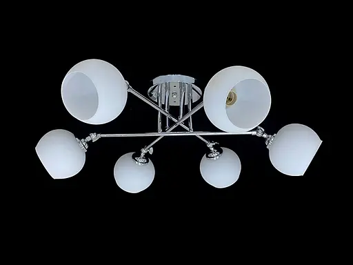 Подвесная люстра на 6 плафонов 91176B/6 хром
