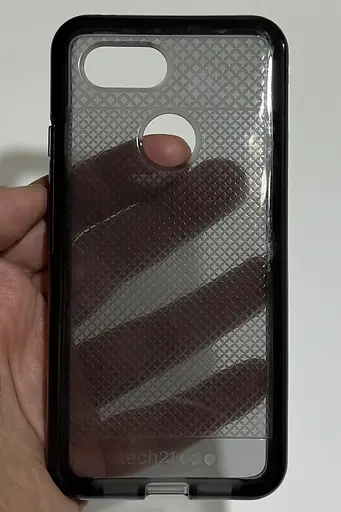 Оригінальний протиударний чохол Tech21 Evo Check для Google Pixel 3 (5.5") Smokey Black - фото 4