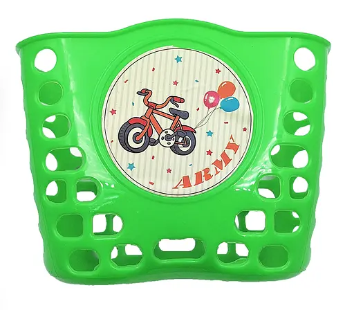 Корзина на детский велосипед / самокат 19 мм зеленый (G0001041) - фото 3