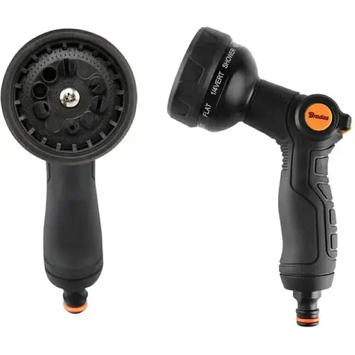 Пістолет для поливу Bradas 10-функціональний, SMOOTH CONTROL, BLACK LINE (ECO-2055) - фото 1