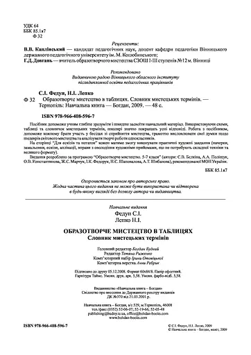 Образотворче мистецтво в таблицях. Словник мистецьких термінів - фото 3