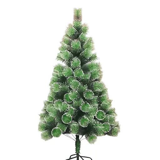 Искусственная новогодняя елка C 66871, 90 см - украшена глиттером, в пакете, зеленая