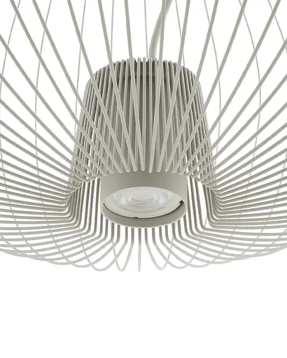 Подвесной светильник, люстра Nowodvorski 11251 Pumpkin L GU10 1x10W IP20 Светло-серый - фото 6