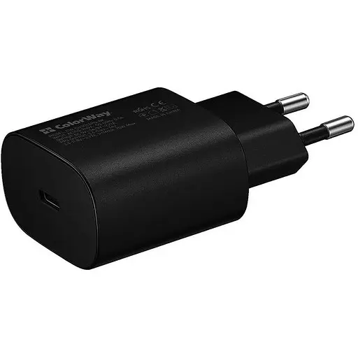 Зарядний пристрій ColorWay Power Delivery Port PPS USB Type-C 25W Black